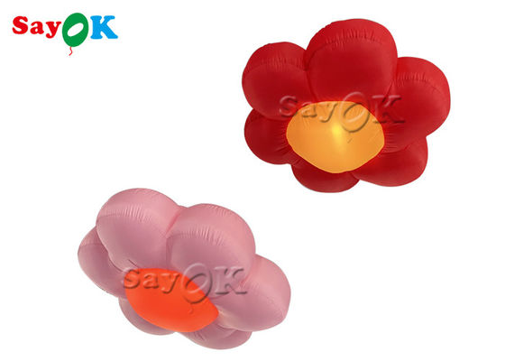 Custom 1.5m 2m 190T Artificial Inflatable Lighting Flower