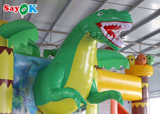 Commercial Dinosaur Party 5.3x5x3.4mH Inflatable Bouncer Slide