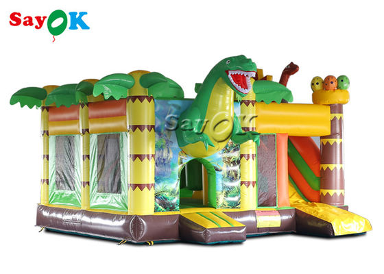 Commercial Dinosaur Party 5.3x5x3.4mH Inflatable Bouncer Slide