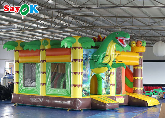 Commercial Dinosaur Party 5.3x5x3.4mH Inflatable Bouncer Slide