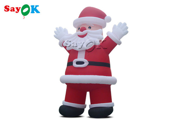 Oxford Cloth Advertising Inflatable Santa Christmas Decoration Cartoon Characters For Birthday Parties