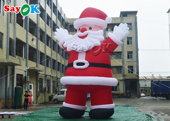 Oxford Cloth Advertising Inflatable Santa Christmas Decoration Cartoon Characters For Birthday Parties