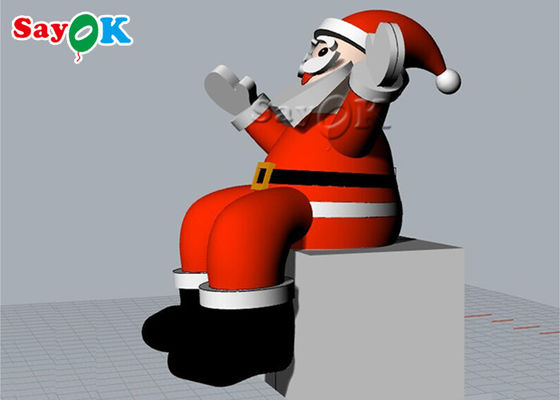 2m Inflatable Holiday Decorations Christmas Sitting Santa