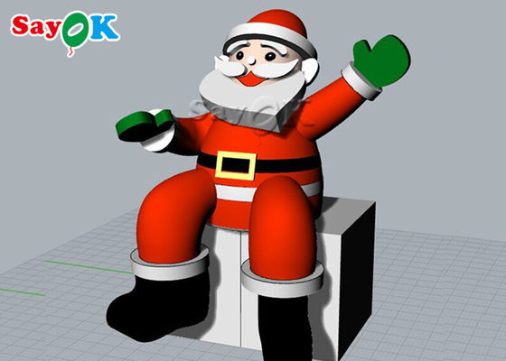 2m Inflatable Holiday Decorations Christmas Sitting Santa