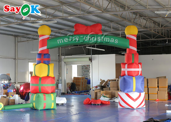 5x4m Inflatable Holiday Decorations Gift Box Christmas Arch