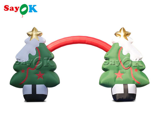 OEM  Oxford Cloth 9x5mH Inflatable Christmas Tree Arch