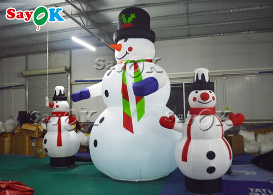 LED Lights Christmas Inflatable Snowman For Yard Decoration