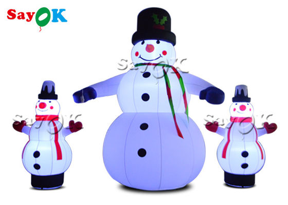 LED Lights Christmas Inflatable Snowman For Yard Decoration