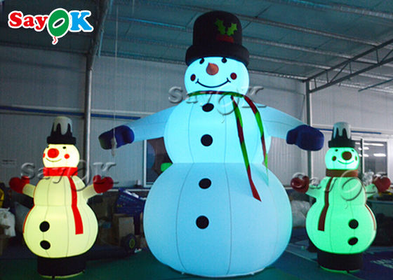 LED Lights Christmas Inflatable Snowman For Yard Decoration