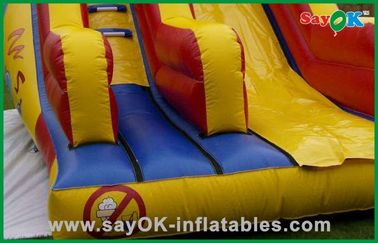 Inflatable Water Slide Park Custom Yellow PVC Inflatable Bouncer Slide For Playing Center