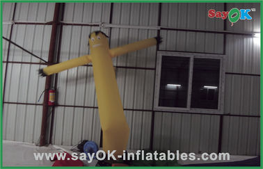 Inflatable Wind Dancer Yellow Mini Inflatable Air Dancer For Advertising With 750w Blower