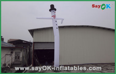 Inflatable Floppy Man White Outdoor Advertising Inflatable Air Dancer With Hat H3m~H8m
