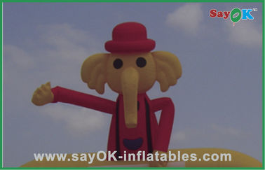 Yellow Advertising Inflatable Air Dancer Elephant Style Sky Dancer