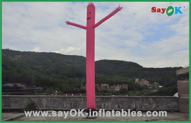Pink Mini Inflatable Air Dancer With Blower 750w For Advertising