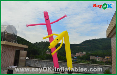 Sky Dancer Inflatable 7m Rip Stop Nylon Advertising Inflatable Air Dancer 950W Air Pump With LED