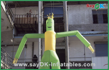 Dancing Air Guy Green Dancing Man Balloon Inflatable Wacky Tube Man For Advertisement