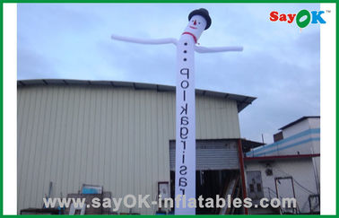 Dancing Inflatable Man Customized Advertising Snowman Inflatable Air Dancer / Waving Man For Festival