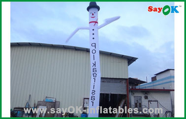 Dancing Inflatable Man Customized Advertising Snowman Inflatable Air Dancer / Waving Man For Festival