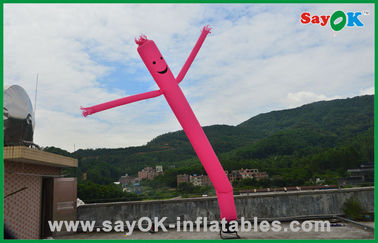 One Legged Air Dancer Holiday Decorations Red / Yellow Inflatable Tube Man Commercial Dancing Air Man