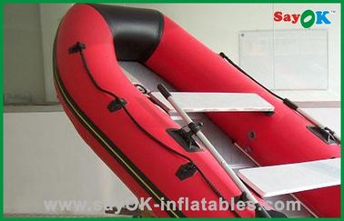 Fiberglass Red PVC Inflatable Boats Funny Lightweight Inflatable Boat