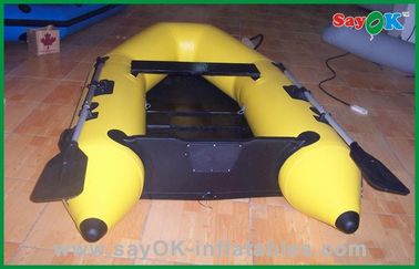 Heat Sealed Yellow PVC Inflatable Boats Lightweight Inflatable Boat