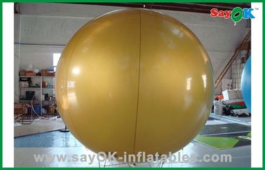 Gold Color Helium Inflatable Balloon For Outdoor Show Event 6m Height