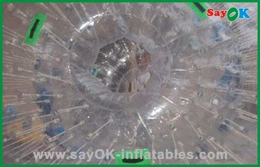 Inflatable Lawn Games Custom Transparent Zorb Ball Large PVC / TPU For Adult / Children