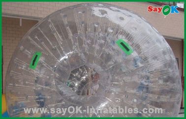 Inflatable Lawn Games Custom Transparent Zorb Ball Large PVC / TPU For Adult / Children