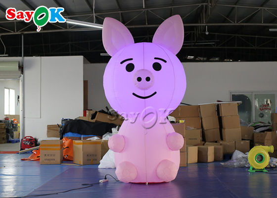 Advertising 2.8m Custom Inflatable Products Blow Up Mascot Pig