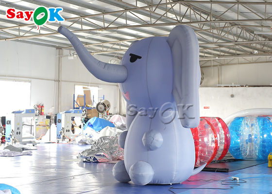 Inflatable Elephant Parade Event Inflatable Cartoon Characters Elephant With Blower