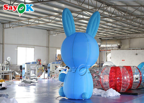 3m Inflatable Cartoon Characters Jumbo Blow Up Blue Bunny