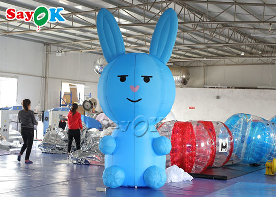 Inflatable Cartoon 3m Inflatable Cartoon Characters Jumbo Blow Up Blue Bunny