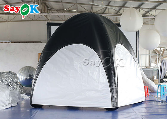 Inflatable Yard Tent Family Air Tent Tarpaulin Air Sealed Inflatable Spider Tent Black And White