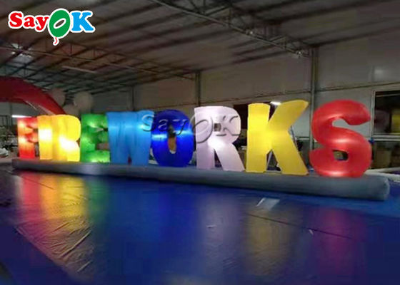 Event 2m Inflatable Lighting Decoration Led Alphabet Letter