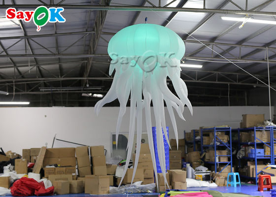 Party Stage 3m Hanging Inflatable Led Lighting Jellyfish