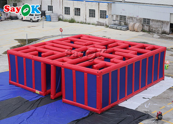 Inflatable Party Games Commercial Outdoor Carnival 10x10x3m Inflatable Labyrinth Maze