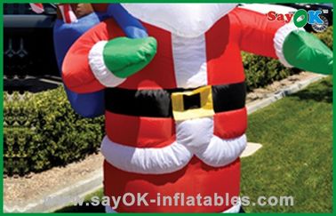 Custom Christmas Inflatable Holiday Decorations Santa Claus Oxford Cloth