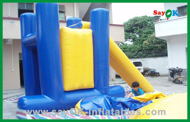 Commercial Inflatable Water Toys , PVC Tarpaulin Inflatable Bouncer Slide Inflatable Water Toys For Adults