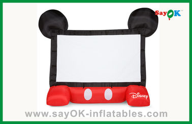 Funny Kids Disney Inflatable Movie Screen Mobile Inflatable Projector Screen