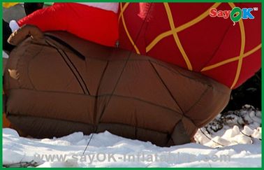 Promotional Inflatable Christmas Decoration With A Dog , Oxford Cloth or PVC