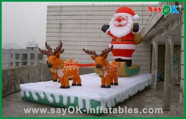 Inflatable Santa And Reindeer