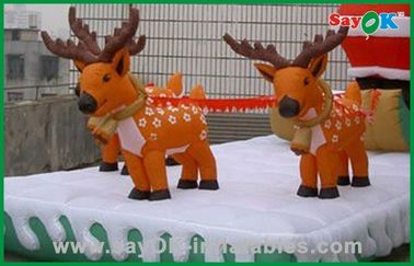 Inflatable Santa And Reindeer