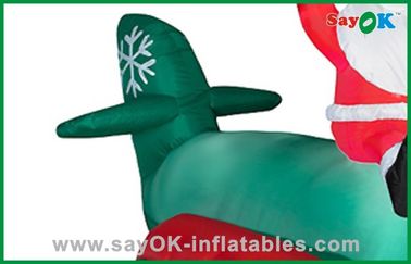 Large Inflatable Santa Claus Outdoor Blow Up Christmas Decorations With SGS