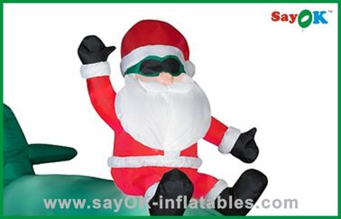 Large Inflatable Santa Claus Outdoor Blow Up Christmas Decorations With SGS