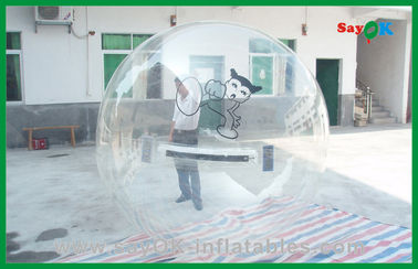 Transparent Floating Ball Inflatable Water Toys , Walk On Water Bubble