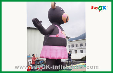 Pink Lovely Inflatable Bear Inflatable Cartoon Character Inflatable Animals For Advertising