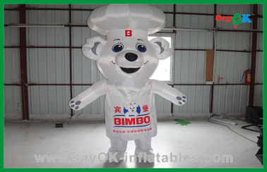 Inflatable Animal Balloons White Custom Advertising Inflatable Bear Inflatable Cartoon Characters