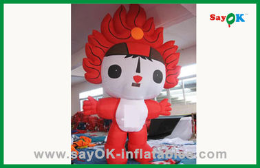 Custom Colorful 210D Oxford Cloth Inflatable Cartoon Characters For Advertising