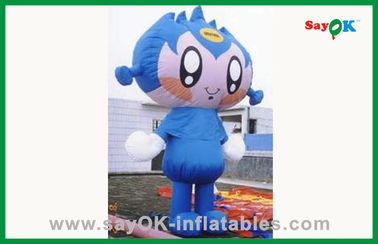 Custom Colorful 210D Oxford Cloth Inflatable Blow Up Cartoon Characters For Advertising