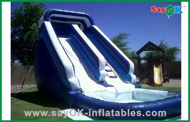 Huge Inflatable Water Slides Custom PVC Tarpaulin Mini Bouncer / Bouncer And Slider For Water Fun
